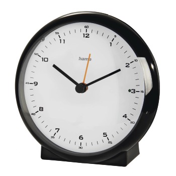 Funkwecker Elegance Pro, geräuscharm, Schwarz