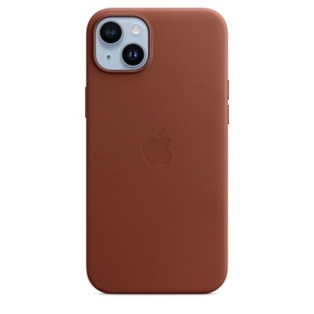 MagSafe özellikli Apple iPhone 14 Plus Deri Kılıf - Umber
