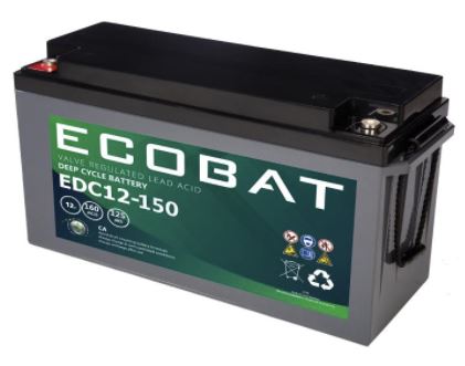 Ecobat battery EDC12-150 160Ah (for Steca PLI)