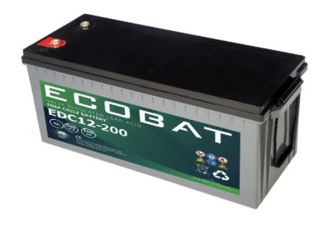 Ecobat battery EDC12-200 200Ah (for Steca PLI)