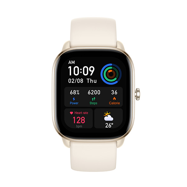 Amazfit Smartwatch GTS 4 mini - Wearable - Moonlight White