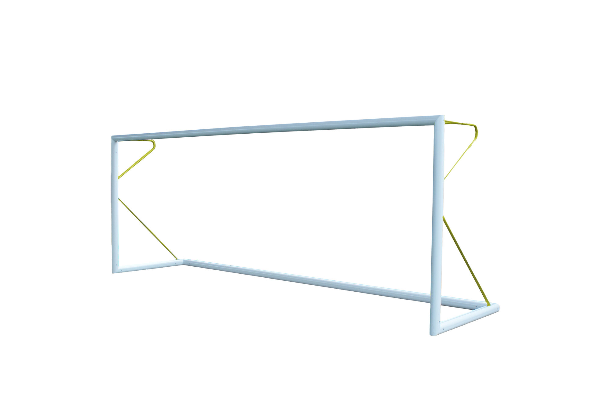 Fußballtor 6 x 2,1m - 80mm Aluminium - gelb