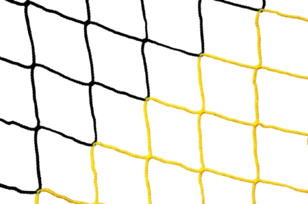 Futsal-Netz 3 x 2 m - 3mm - Schwarz/Gelb