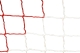 Fußballnetz - 11er Tor - Europäisch - 4mm Weiß/Rot