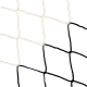 Fußballnetz - 11er Tor - Europäisch - 4mm Weiß/Schwarz