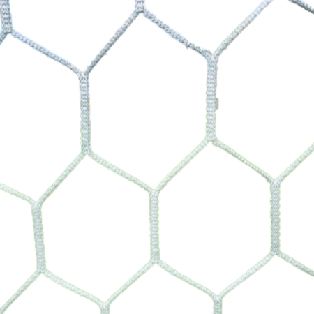 Fußballnetz - 11er Tor - Wabenförmig - 4mm Weiß