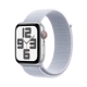 Apple Watch SE GPS + Cellular, Aluminium silber, 44mm mit Sport Loop, wolkenblau
