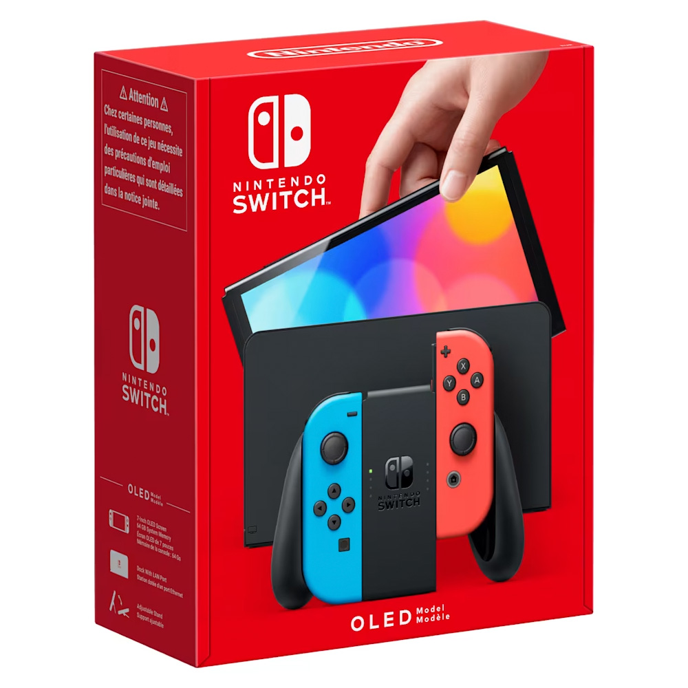Nintendo Switch (OLED-Modell) Neon-Rot/Neon-Blau